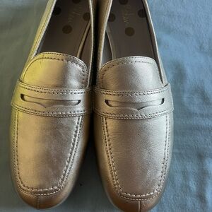 Boden Gold Loafers